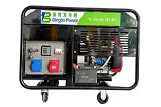 10kW-20kW Бензиновый генератор на открытой раме с воздушным охлаждением (два цилиндра)